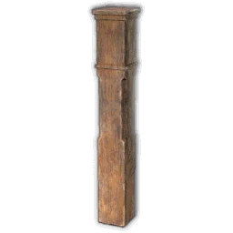 Balustrade Post, Half-Timber