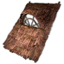 Window Wooden Roof, Log