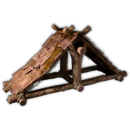 Narrow Wooden Roof Cap, Log