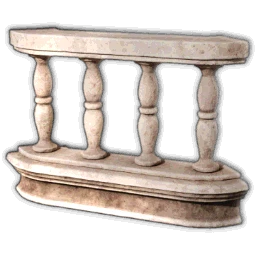 Angle de balustrade, calcaire