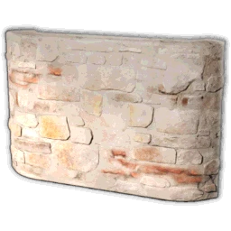 Angle de mur bas, calcaire