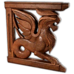 Pax Dei Building Piece: Griffin Relief Panel