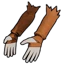 Knochenschild-Handschuhe