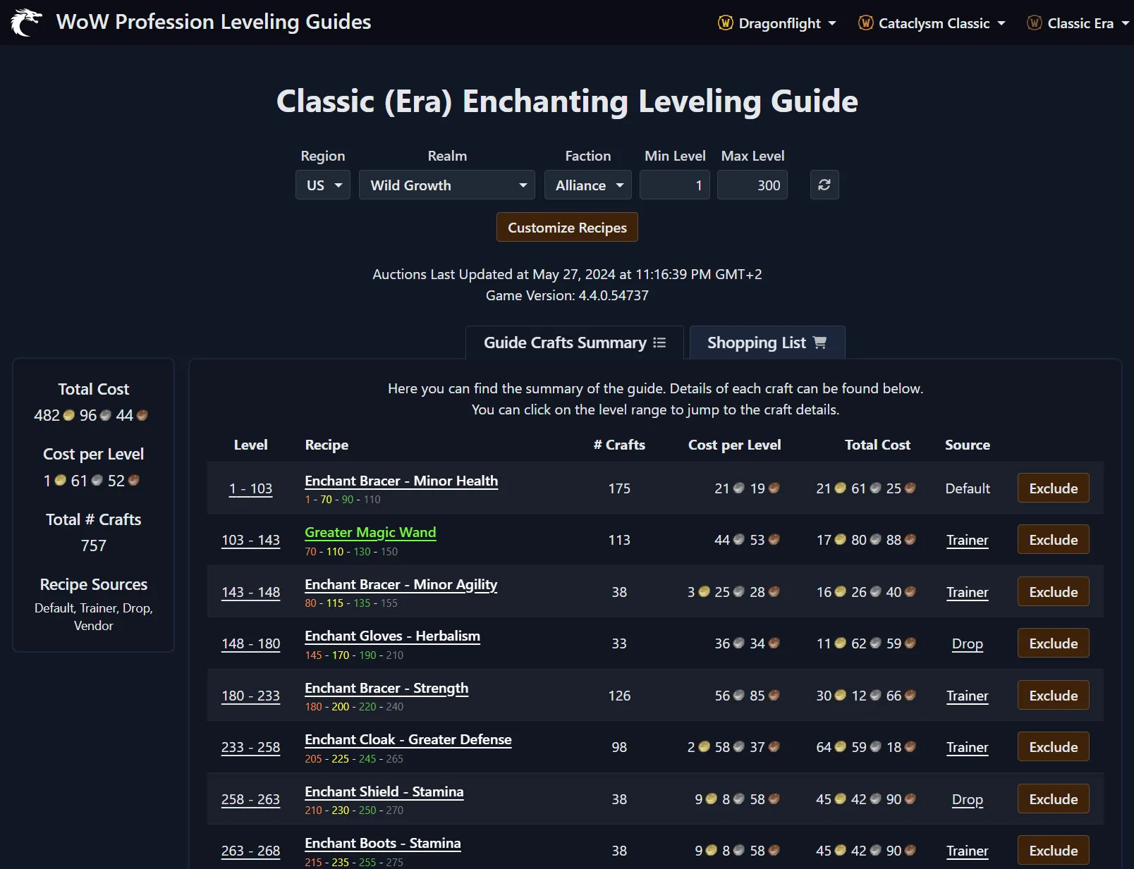 WoW Classic Enchanting Leveling Guide